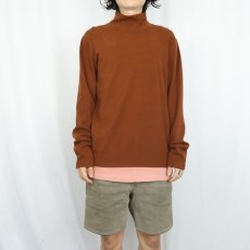 画像2: Ralph Lauren RRL レーヨン×コットン ハイネックロンT L (2)