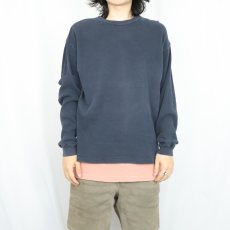 画像2: 90's GAP USA製 サーマルロンT NAVY M (2)