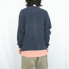 画像3: 90's GAP USA製 サーマルロンT NAVY M (3)