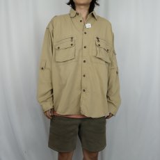 画像2: UNKNOWN コットンサファリシャツ  (2)