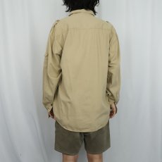 画像3: UNKNOWN コットンサファリシャツ  (3)
