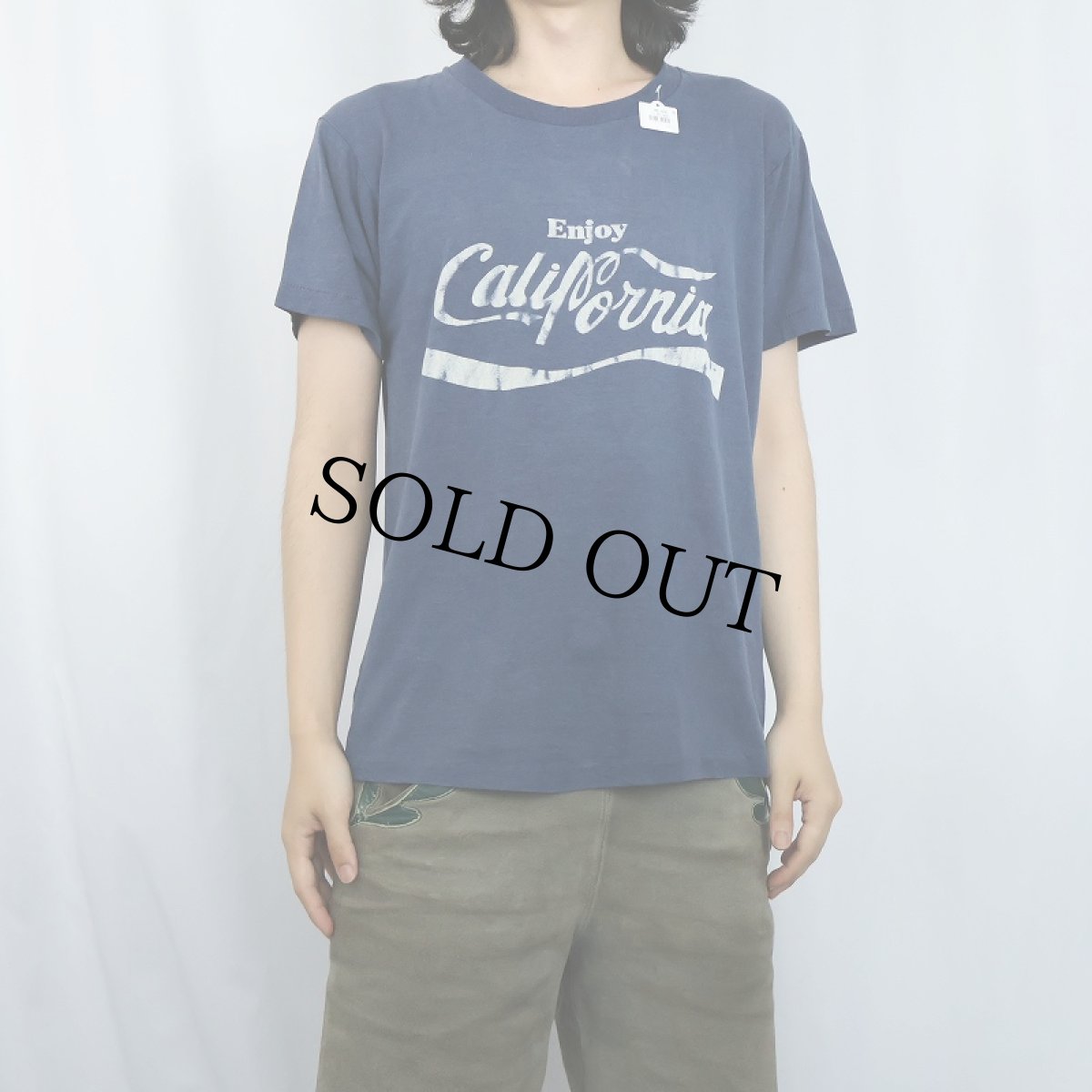 画像2: 80's USA製 "Enjoy California" パロディプリントTシャツ L (2)