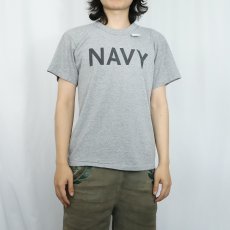画像2: 80〜90's "NAVY" プリントTシャツ (2)