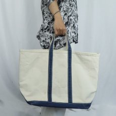 画像2: 80's L.L.Bean "BOAT AND TOTE" キャンバストートバッグ LARGE (2)