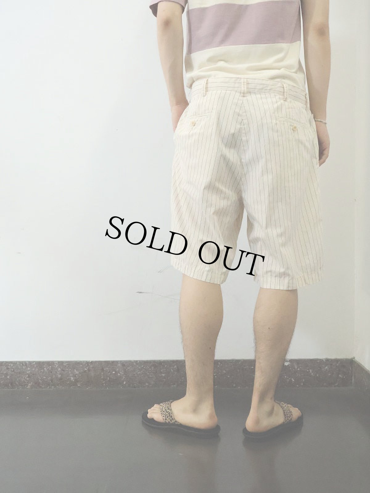 画像3: POLO Ralph Lauren ストライプ柄 コットンショーツ W36 (3)