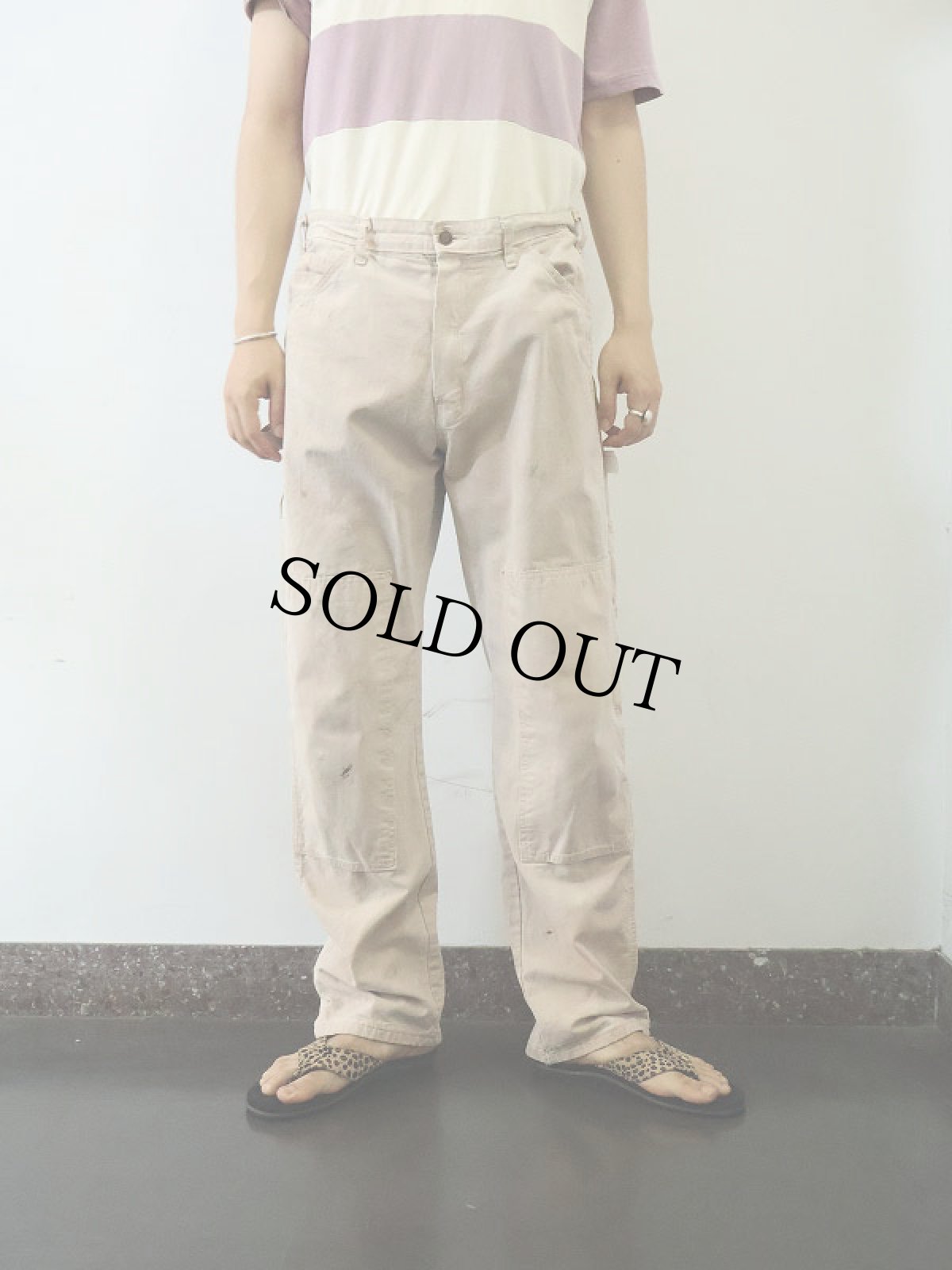 画像2: Dickies ダブルニー コットンペインターパンツ W35 (2)