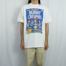 画像2: 90's Dog Eat Dog "Burnt Crispies" ガンジャプリントTシャツ XL (2)