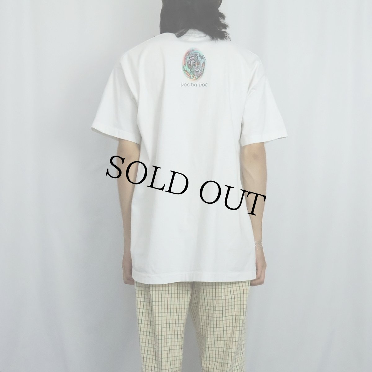 画像3: 90's Dog Eat Dog "Burnt Crispies" ガンジャプリントTシャツ XL (3)