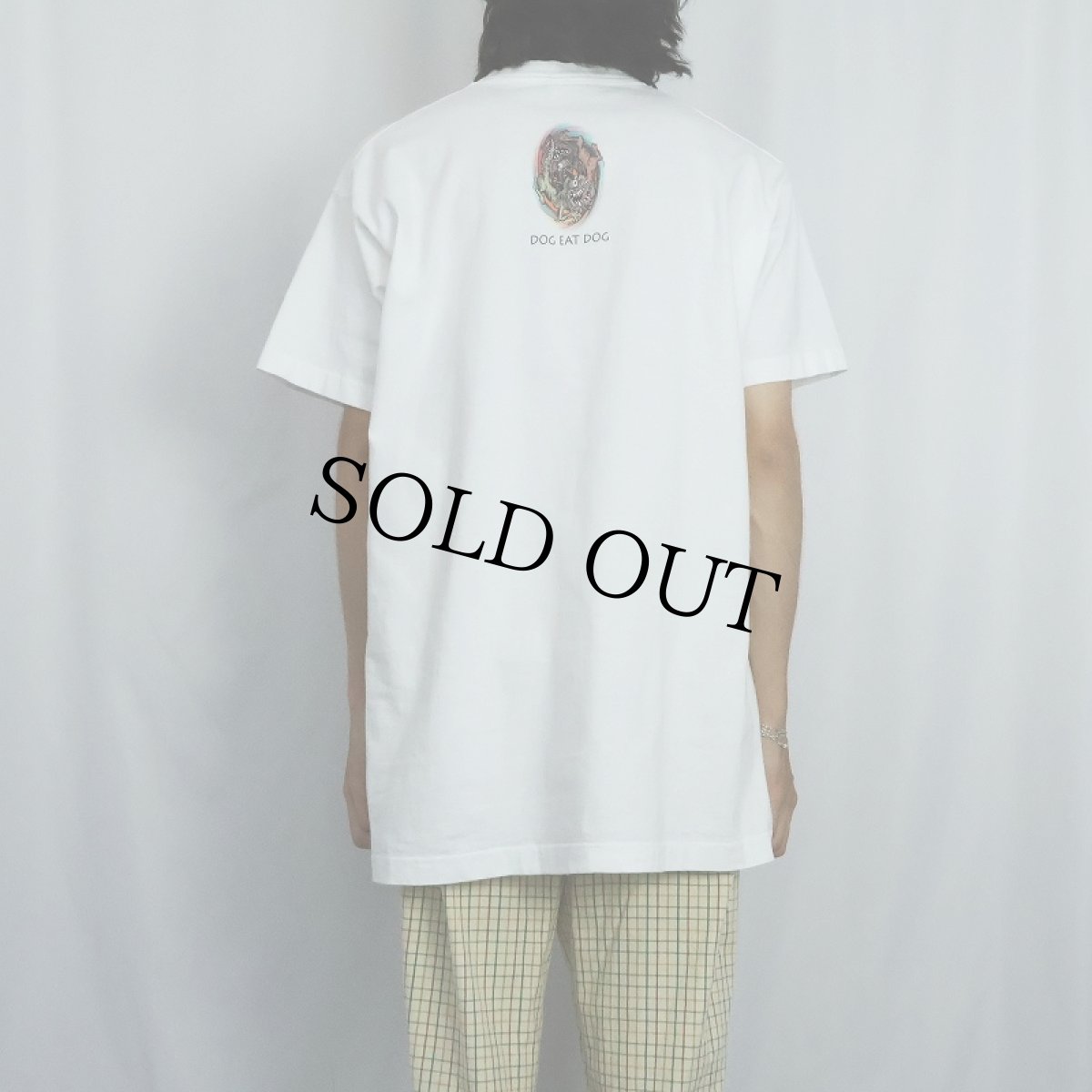 画像3: 90's Dog Eat Dog USA製 "Crackhead Mack" ガンジャプリントTシャツ XL (3)