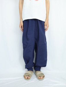 画像2: 90〜2000's NIKE ロゴ刺繍 ナイロントラックパンツ NAVY XXL (2)