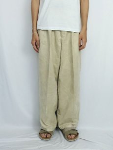 画像2: LORENZINO フェイクスエード 2タックスラックス W37 (2)
