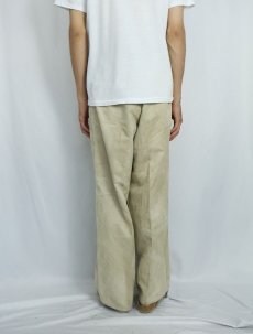 画像3: LORENZINO フェイクスエード 2タックスラックス W37 (3)