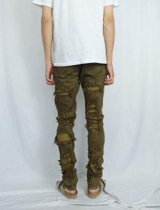 画像3: 【SALE】 MNML ダメージデザイン スキニーデニムパンツ W34 (3)