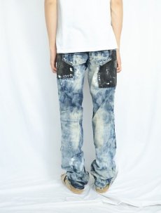 画像3: 【SALE】 CJ BLACK PREMIUM "SLIM STRAIGHT" ブリーチ&パッチワークデザイン デニムパンツ W39 (3)