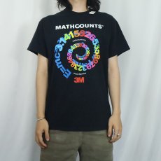 画像2: MATHCOUNTS 円周率プリントTシャツ BLACK M (2)