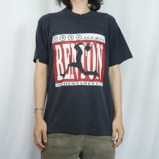 画像2: 90's USA製 "BENTON ALUMNI TOURNAMENT" バスケットボール プリントTシャツ BLACK L (2)