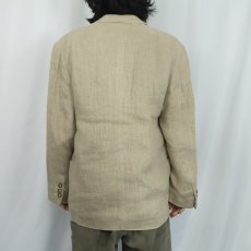 画像3: STRUCTURE ITALY製 リネンテーラードジャケット S (3)