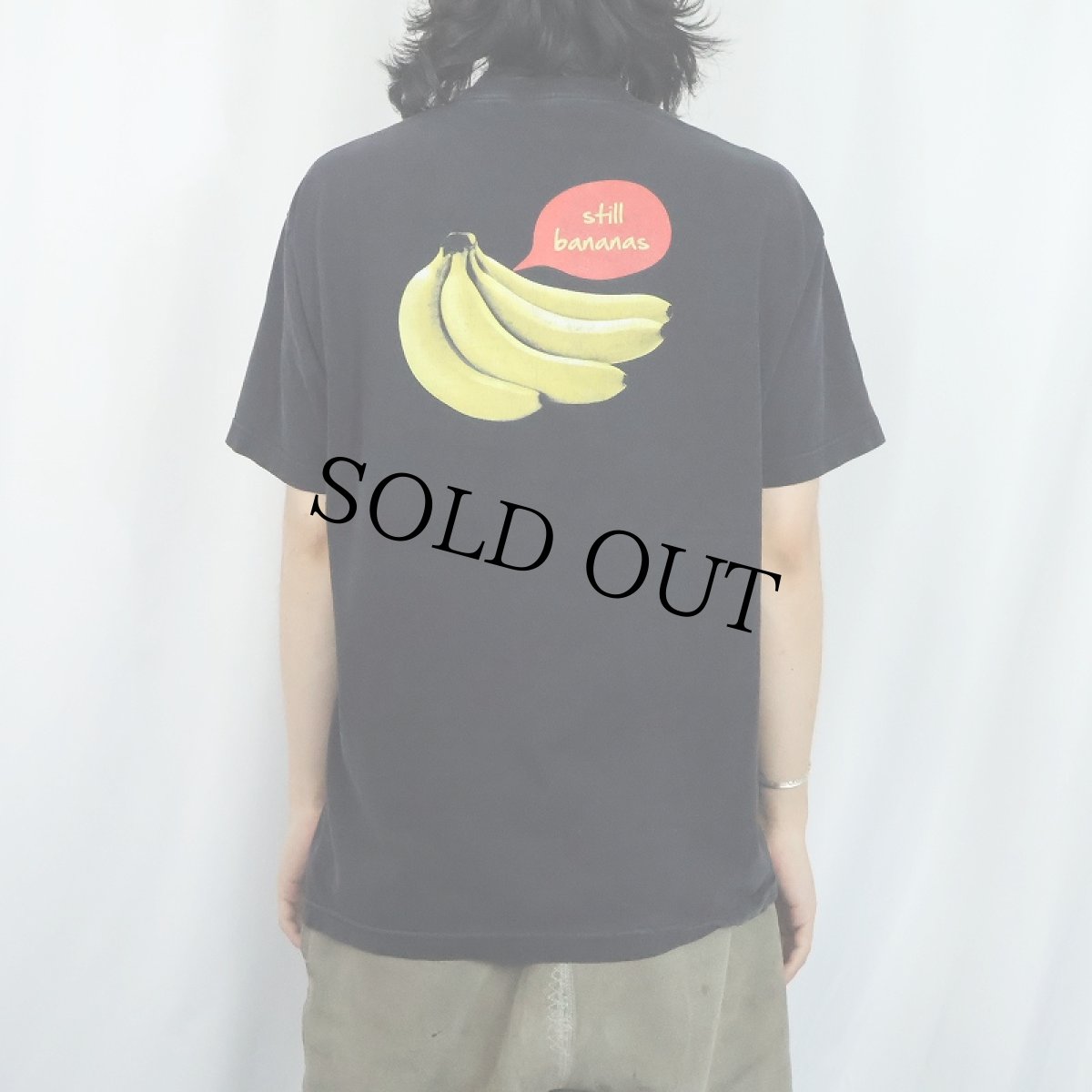 画像3: NOFRILLS バナナプリントTシャツ BLACK L (3)