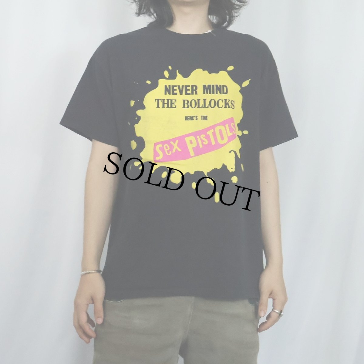 画像2: Sex Pistols パンクロックバンド プリントTシャツ BLACK L (2)