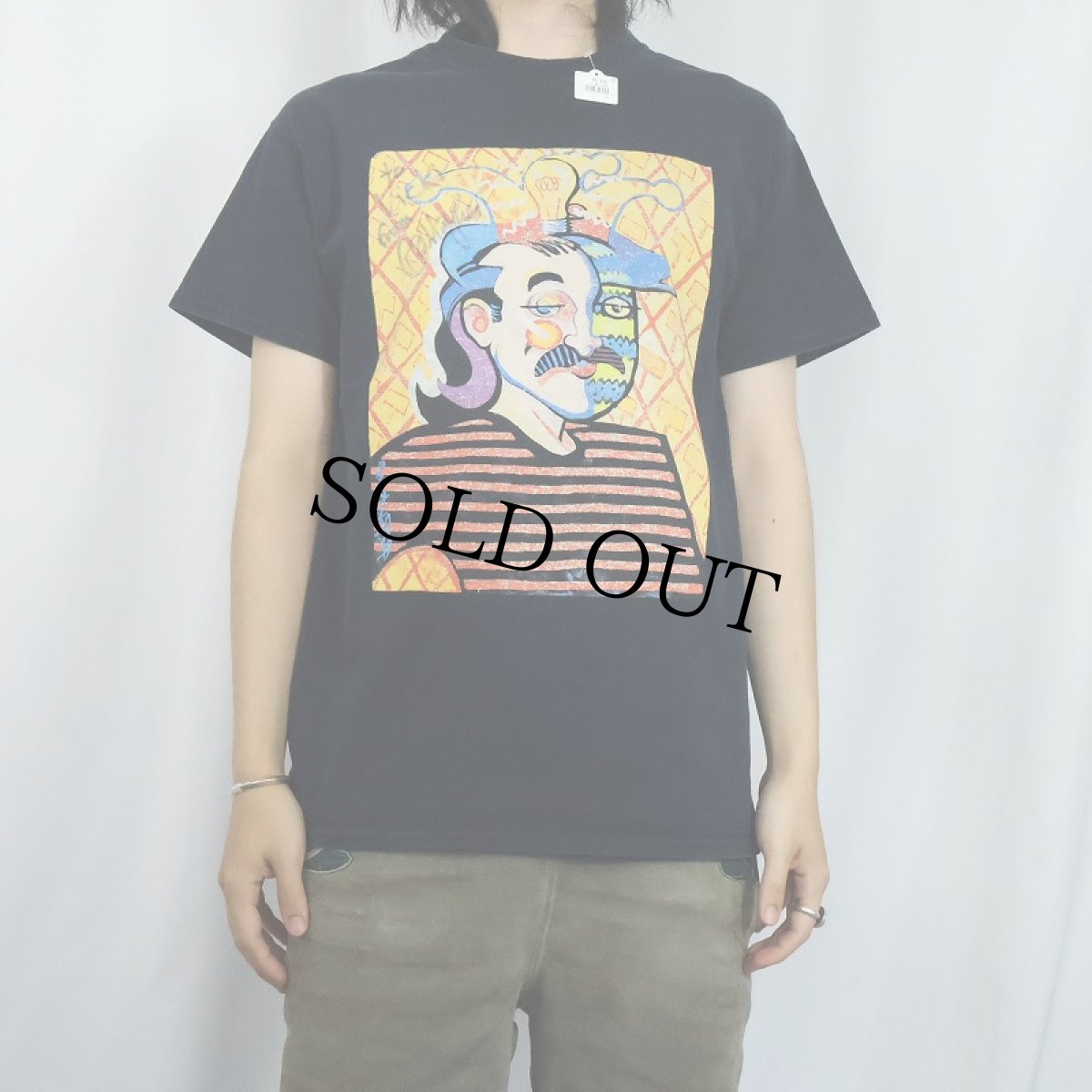 画像2: Galligher アートプリントTシャツ BLACK M (2)