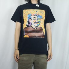 画像2: Galligher アートプリントTシャツ BLACK M (2)