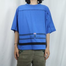画像2: 90's Ocean Pacific ボーダー柄 プリントTシャツ (2)