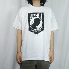 画像2: 90's USA製 POWMIA ミリタリープリントTシャツ XL (2)
