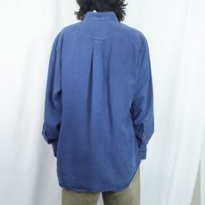 画像3: ORVIS ヘンプ×テンセル インディゴ ボタンダウンシャツ L (3)