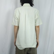 画像3: 80〜90's L.L.Bean USA製 ストライプ柄 コットン×ポリエステル ボタンダウンシャツ SIZE15 1/2 (3)