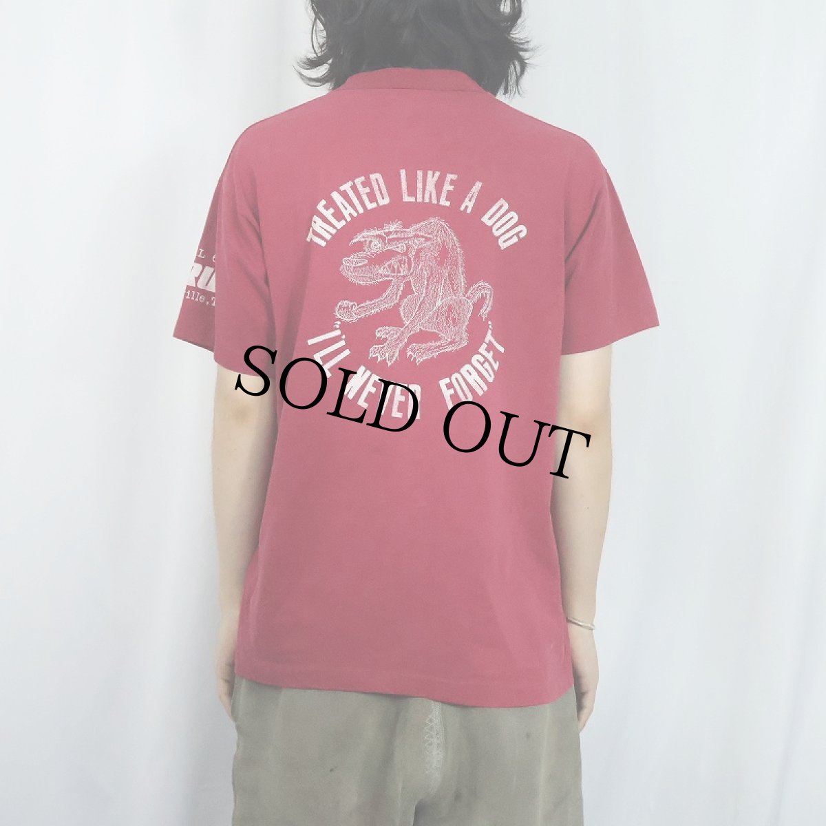画像4: 80's "TREATED LIKE A DOG" プリントTシャツ (4)