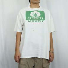画像2: 90's COTTON MOUTH ガンジャプリントTシャツ (2)