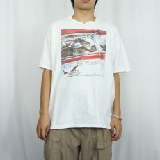 画像2: 90's "ALASKA FLY FISHING" 魚プリントTシャツ XL (2)