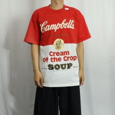 画像2: 80's Campbell's Soup "Cream of the Crop" フロッキープリントTシャツ DEADSTOCK L (2)