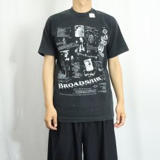 画像3: 90's BROADSHIRT POETRY MAGAZINE "THE BEATS" 詩人プリントTシャツ BLACK M (3)