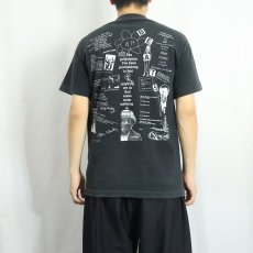 画像4: 90's BROADSHIRT POETRY MAGAZINE "THE BEATS" 詩人プリントTシャツ BLACK M (4)