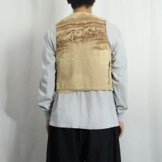 画像4: Ralph Lauren Sport 馬柄 コットンハンティングベスト M (4)