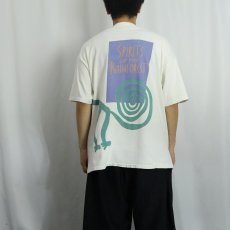 画像4: 90's USA製 Spirits of the Rainforest 巻きプリントTシャツ XL (4)