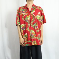 画像2: 2000's Patagonia Pataloha オールオーバーパターン コットンハワイアンシャツ L (2)