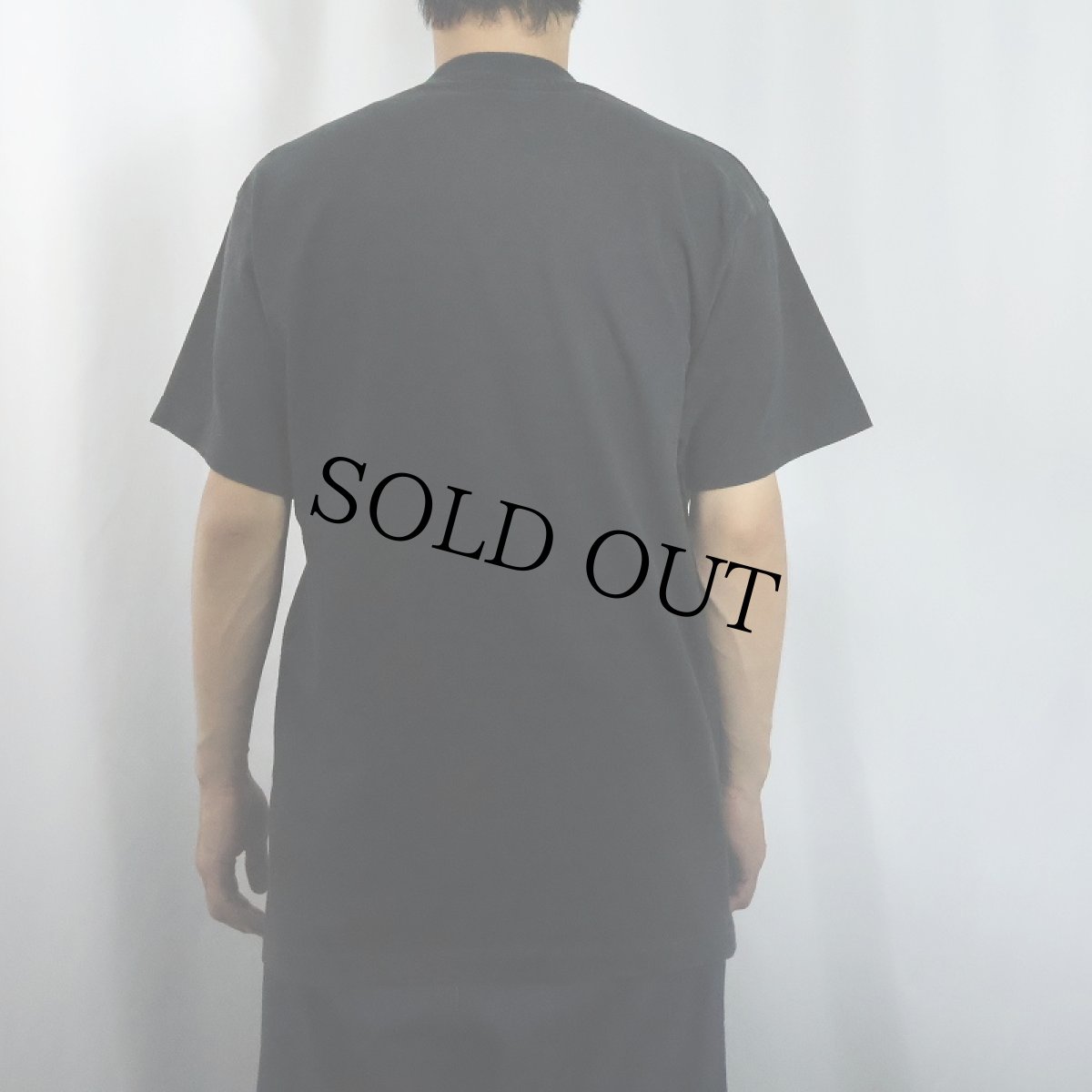 画像3: 90's USA製 イラストプリントTシャツ BLACK L (3)