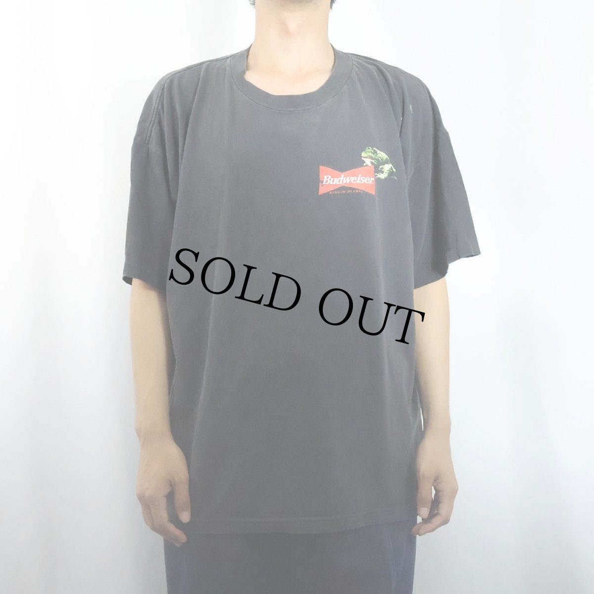 画像2: 90's STANLEY DESANTIS "Budweiser" USA製 ビールメーカー プリントTシャツ BLACK XL (2)