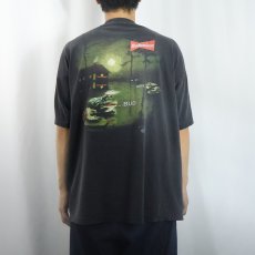 画像3: 90's STANLEY DESANTIS "Budweiser" USA製 ビールメーカー プリントTシャツ BLACK XL (3)