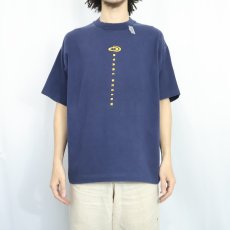 画像2: 90's Osaki Design ロゴプリントTシャツ NAVY XL (2)