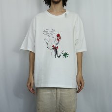 画像2: "Marijuana,is GREAT!" Dr.Seuss キャラクターパロディプリントTシャツ XL (2)