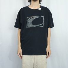 画像2: OVERHEAD SURF SHOP ロゴプリントTシャツBLACK 2XL (2)