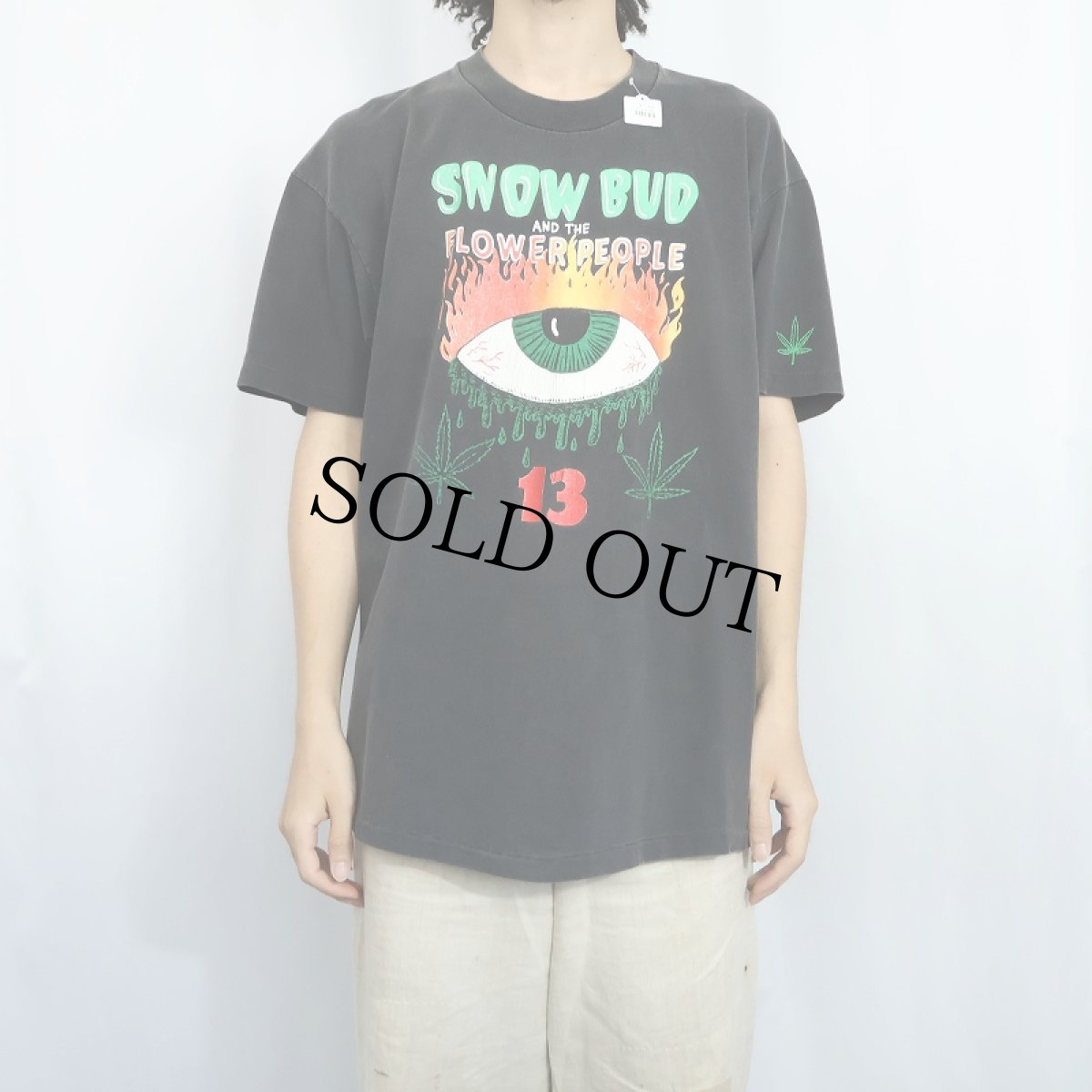 画像2: 90's Snow Bud and the Flower People USA製 ロックバンド プリントTシャツ BLACK XL (2)