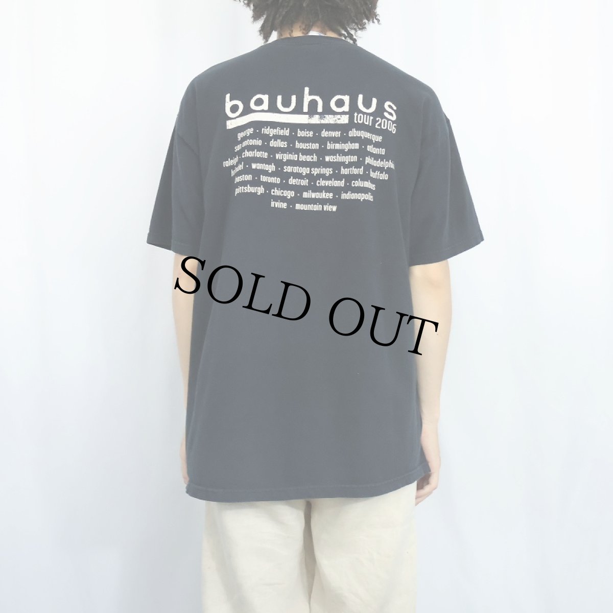 画像3: 2000's bauhaus ロックバンド プリントTシャツ BLACK XL (3)