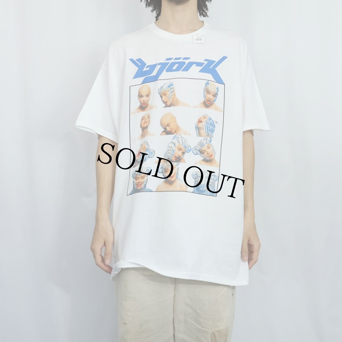 画像2: Bjork ミュージシャン プリントTシャツ XL (2)