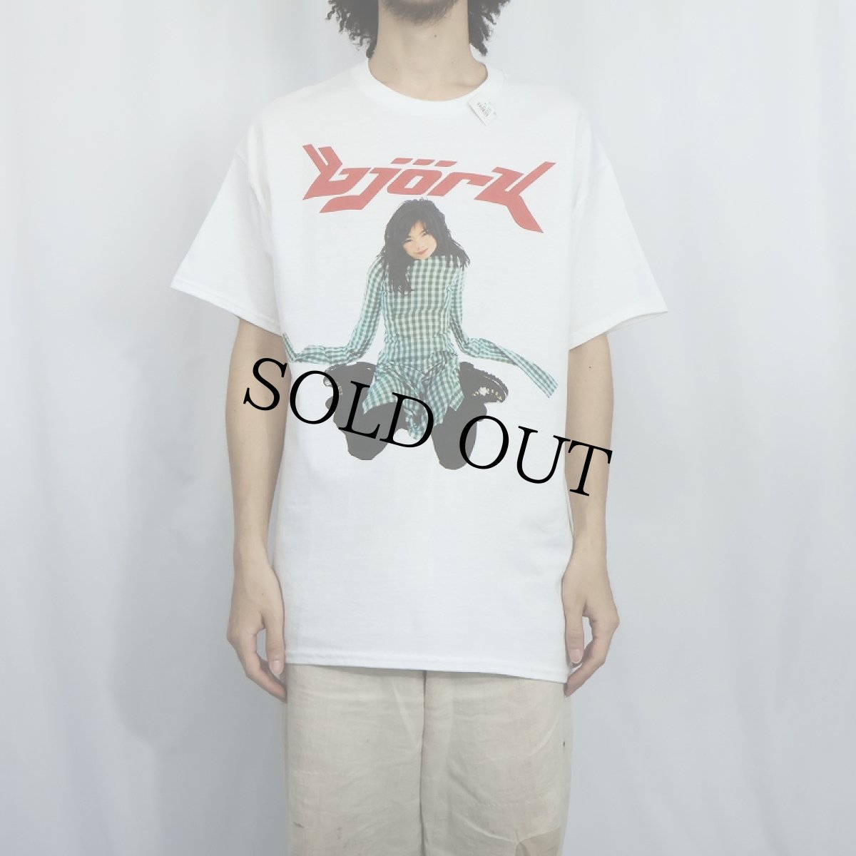 画像2: Bjork ミュージシャン プリントTシャツ L (2)