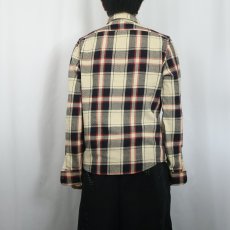 画像3: Ralph Lauren RRL チェック柄 ヘビーネルシャツ S (3)