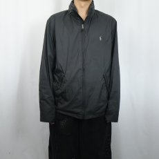 画像2: POLO Ralph Lauren ロゴ刺繍 ソフトシェルジップジャケット BLACK M (2)